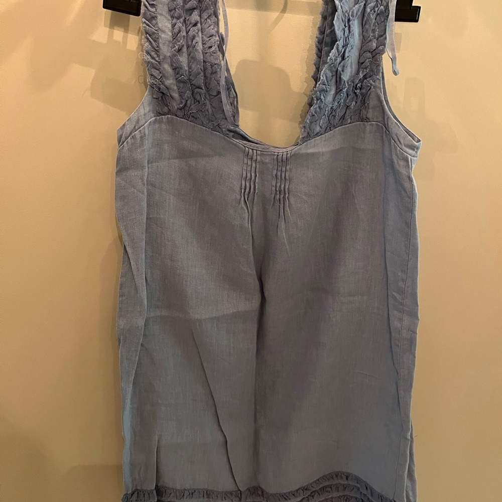 Zara basic mid summer dress blue size small